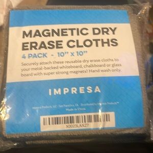 Magnetic dry erase cloth (4pack)